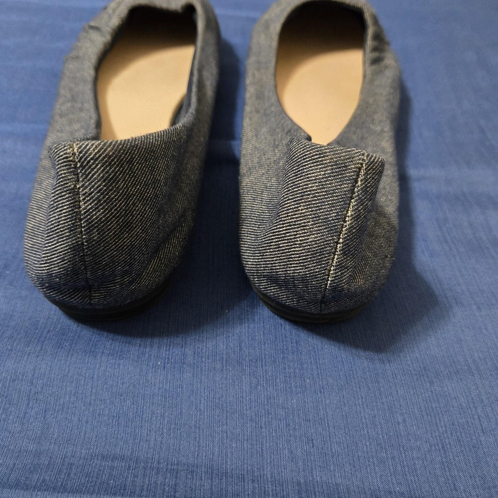 American Eagle Shoes Womens Size 11 Denim Ballet Flats Round Toe Casual Comfort - Picture 5 of 7
